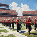 lordmunchkin realistic oil painting marching band football stad cf2c2237-559d-43c9-88ae-f3ce330a8dd3
