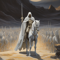 lordmunchkin A landscape of a wizard on a white horse with whit ebb999fa-334a-4d08-bc2c-bae5510a0468