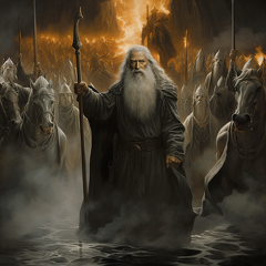 lordmunchkin Gandalf arriving with reinforcements at the battle 19edeb73-fd23-486d-9c6c-fe70b94047aa