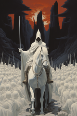 lordmunchkin Wizard on a white horse with white robes with whit 0b2618c8-3f95-411c-8bee-463f391057c0