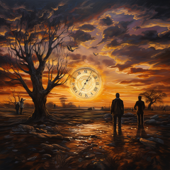 lordmunchkin Oil painting of daylight saving time ending --v 5. 26afc00f-90e2-4c0f-b28e-7bc6f49a88aa (2)