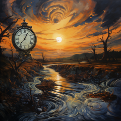 lordmunchkin Oil painting of daylight saving time ending --v 5. 26afc00f-90e2-4c0f-b28e-7bc6f49a88aa (3)