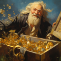 lordmunchkin A man finding a treasure chest filled with gold co aefa3583-21db-49c0-92b6-60176b556036 (2)