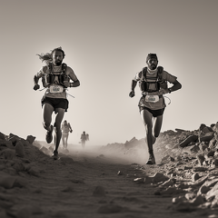 lordmunchkin a black and white action shot of runners running a afc041fd-219d-46be-994b-21e8ff8c931a