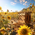 lordmunchkin A realistic photo of honey bees building a hive  3253f819-4591-43a0-9bfc-7c5c46820ab8 0