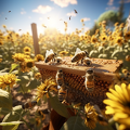 lordmunchkin A realistic photo of honey bees building a hive  3253f819-4591-43a0-9bfc-7c5c46820ab8 1