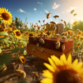 lordmunchkin A realistic photo of honey bees building a hive  3253f819-4591-43a0-9bfc-7c5c46820ab8 3