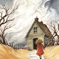 lordmunchkin Draw a hopeful illustration of a child returning 09cae0f6-74a0-461b-90c2-8c4c3500d23f 2