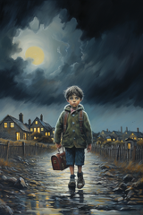 lordmunchkin Draw a hopeful illustration of a child returning 17add953-8f5f-464a-adb3-71b5263a35c0 1