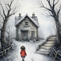 lordmunchkin Draw a hopeful illustration of a child returning 09cae0f6-74a0-461b-90c2-8c4c3500d23f 0