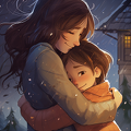 lordmunchkin Draw an illustration of a child being hugged by  07260d81-750b-405c-8a2c-aac60353fe30 2