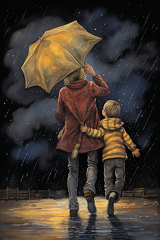lordmunchkin Draw an illustration of a child being warmly wel ae8b3ce1-e50e-445a-b535-74d074fc1fbf 0