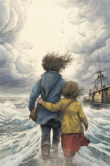 lordmunchkin Draw an illustration of a child being warmly wel ae8b3ce1-e50e-445a-b535-74d074fc1fbf 2