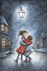 lordmunchkin Draw an illustration of a child being warmly wel ae8b3ce1-e50e-445a-b535-74d074fc1fbf 3
