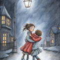 lordmunchkin Draw an illustration of a child being warmly wel ae8b3ce1-e50e-445a-b535-74d074fc1fbf 3