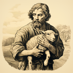 lordmunchkin A woodcut engraving of a shepherd from Bible tim 4a031cb9-7869-4ec0-a254-848b08f775b9 3