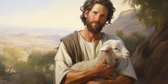 lordmunchkin An oil painting of a shepherd from bible times c f164900c-c836-4118-9984-a38ae5e58c4a 0