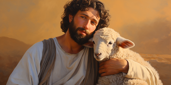 lordmunchkin An oil painting of a shepherd from bible times h 0841bbff-42a6-4c7d-abc5-7923208a7722 1