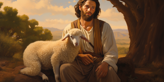 lordmunchkin An oil painting of a shepherd from bible times h 0841bbff-42a6-4c7d-abc5-7923208a7722 3