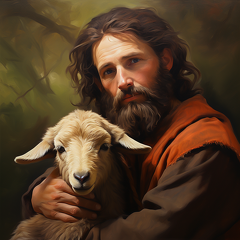 lordmunchkin An oil painting of a shepherd from bible times h e820cc16-d563-430a-a63b-96ab1d6c1617 2