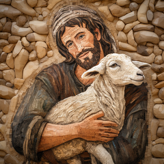 lordmunchkin A mosaic of a shepherd from Bible times lovingly 455f4b69-8f1b-41ca-a48e-59991efa233c 2