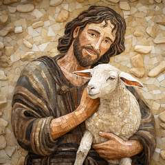 lordmunchkin A mosaic of a shepherd from Bible times lovingly 455f4b69-8f1b-41ca-a48e-59991efa233c 1