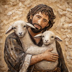 lordmunchkin A mosaic of a shepherd from Bible times lovingly 455f4b69-8f1b-41ca-a48e-59991efa233c 0