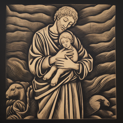 lordmunchkin A wood engraving of a shepherd from Bible times  85630b4e-4ac8-4800-b891-2616bcc0e099 2