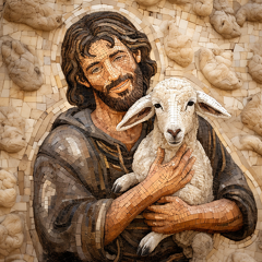 lordmunchkin A mosaic of a shepherd from Bible times lovingly 894375bd-4fe4-449c-9348-5354cc546b59 3