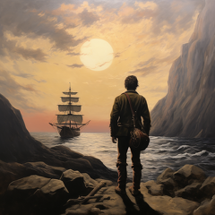 lordmunchkin Create an oil painting in the style of Caspar Davi a51b72db-a643-4926-a45d-4f319bd73550